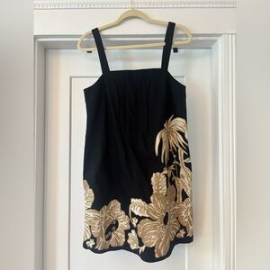 Banana Republic Black and Gold Embellished Sheath Mini Dress
